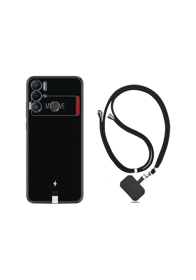 Tecno Pova Neo Kılıf İpli Boyun Askılı Desenli Silikon My Love 1402