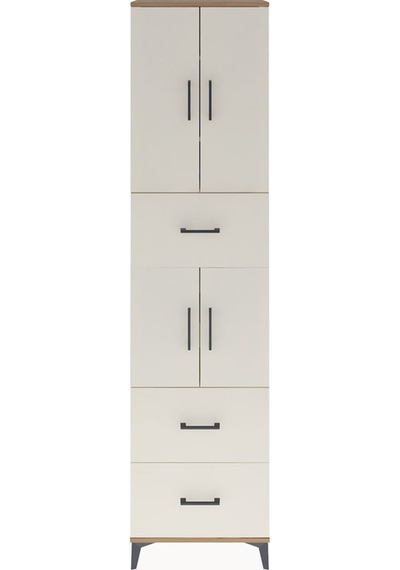 Arges Dolap 5 Raflı 3 Çekmeceli 4 Kapaklı 60x30x243 Çam-aytaşı Atlas Çam
