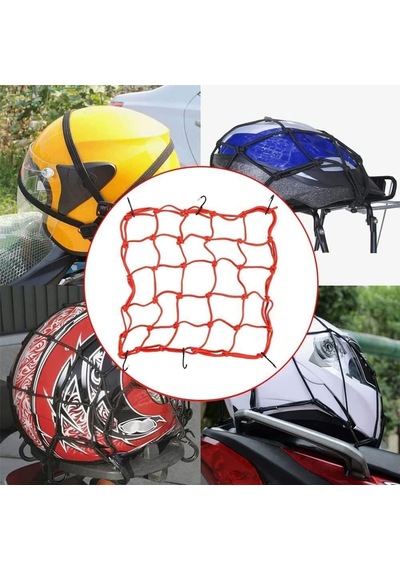 Kask Filesi Kırmızı 6 Kancalı - Motosiklet Atv Utv Diğer