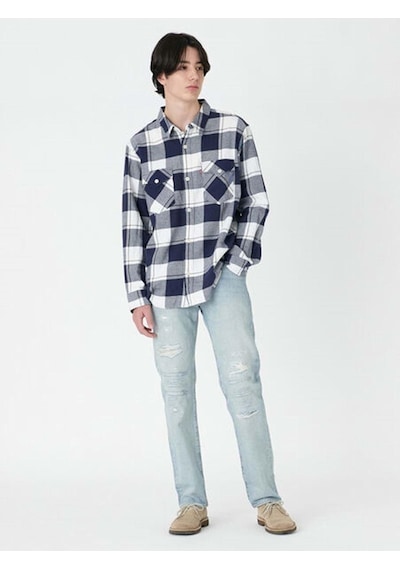 Levi's Erkek Ekose Gömlek Relaxed Fıt Western Gough Plaıd Naval A A1919-0037-5218 Multi-color