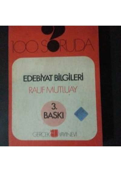 100 Soruda Edebiyat Bilgileri Rauf Mutluay 1979 Yılı Basım