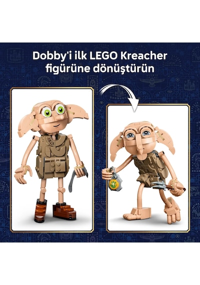 LEGO® Harry Potter™ Özgür Ev Cini Dobby™ 76469 - 8 Yaş ve Üzeri Çocuklar için Aksesuarlar İçeren Oyuncak Yapım Seti (379 Parça)