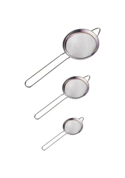 Lüx Paslanmaz Metal 3 Boy Çay& Bitki Süzgeci Metal Diğer
