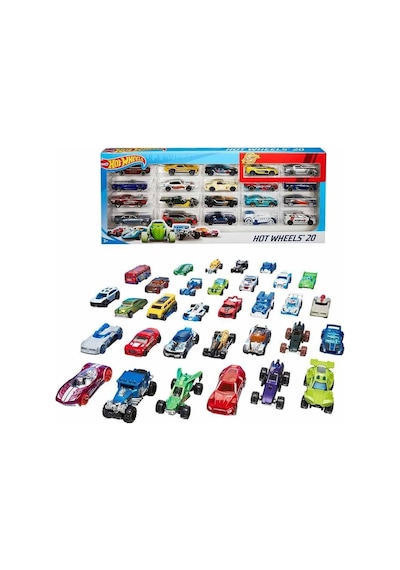 H7045 Hot Wheels 20'li Araba Seti-karışık  Asorti