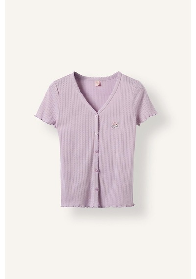 Defacto Regular Fıt Kısa Kollu 2li Pijama Takım I3482ax26aupr336 Mor-pr336