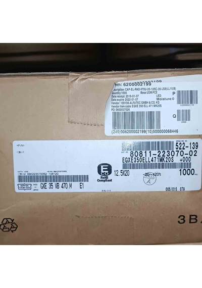 470mf 35v 12.5x20 Elko Kondansatör 50 Adet