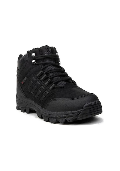 Xstep X6-27 Deri Trekking Kar Kış Outdoor Erkek Bot Siyah