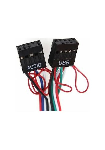 9 Pin Ön Panel Usb 2.0 3.5Mm Kulaklık Mikrofon Kablosu 4272P Bilg