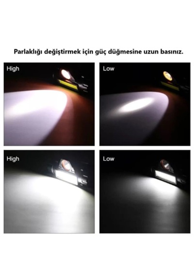 Her Kullanıma Uygun Spor-yürüyüş-koşu-tamir-kamp Ve Çalışma Işığı Siyah