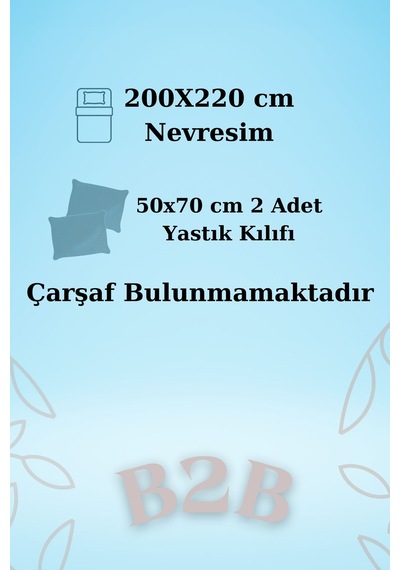 Çift Kişilik Pamuklu Nevresim Seti Çarşafsız Sarı Detay Desen Turuncu