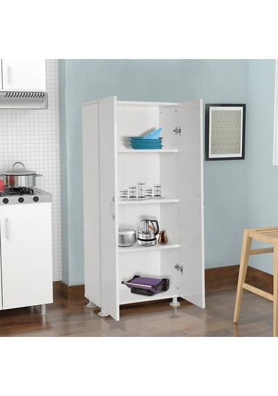 Begüm Tamamı MDF Çok Amaçlı 4 Bölmeli Mutfak Banyo Dolap Kitaplık