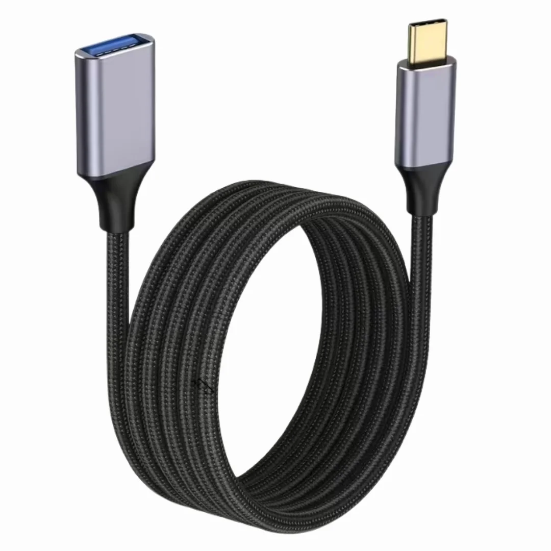 Samsung Uyumlu Usb Type C To Usb 3.0 Dişi Erkek Uzatma Kablosu Ara Ek Bağlantı 5gbps 2 Metre