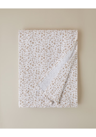 Floral Trail Çift Kişilik Pike 200x220 Cm Bej