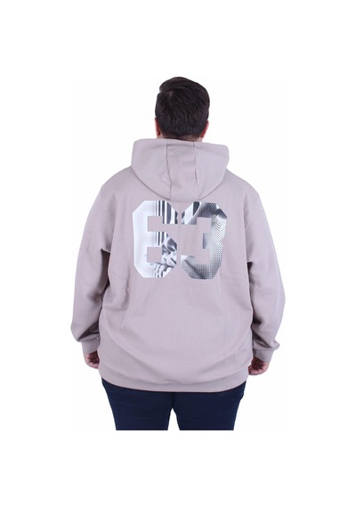 Starbattal Büyük Beden Kapüşonlu Sweat Double Face Sixty Three 25704 Bej Bej Starbattal Büyük Beden Kapüşonlu Sweat Double Face Sixty Three 25704 Bej Bej