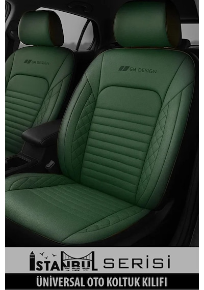 Mini Countryman R60 Cooper D 1.6 112 Hp All4 2012 Uyumlu Spor Serisi Deri Yeşil Oto Kılıfı Tam Set