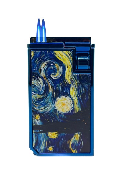 Firebird Starry Night Çift Torch Puro Çakmağı - Mavi Mavi