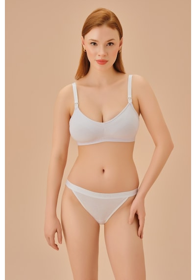 Suwen Cotton Emzirme Sütyeni Sw5971101 Beyaz