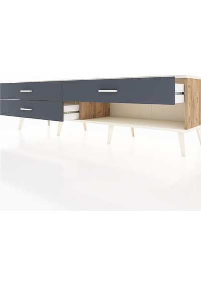 Hyperion Tv Ünitesi 3 Çekmeceli 176x44x51 Çam-aytaşı/antrasit Aytası/antrasıt Hyperion Tv Ünitesi 3 Çekmeceli 176x44x51 Çam-aytaşı/antrasit Aytası/antrasıt