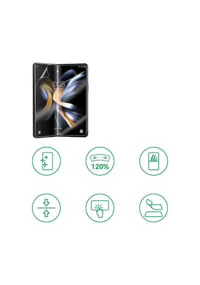 Zore Galaxy Z Fold 2 Uyumlu Hizalama Aparatlı S-fit Body Ekran Koruyucu