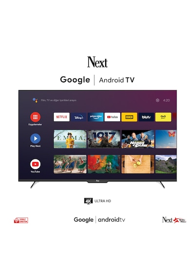 Next YE-55GFSG7-4K 55" 140 Ekran UHD 4K Google Android Tv