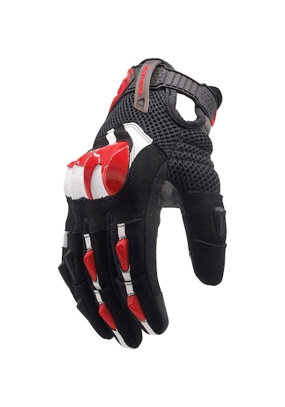 Scoyco MC117W Yazlık Korumalı Kadın Kevlar Eldiven Siyah - Kırmızı