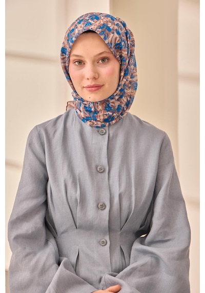 Silk Home Soft Eşarp 73091-19 Çikolata Kahve, Mavi, Gri