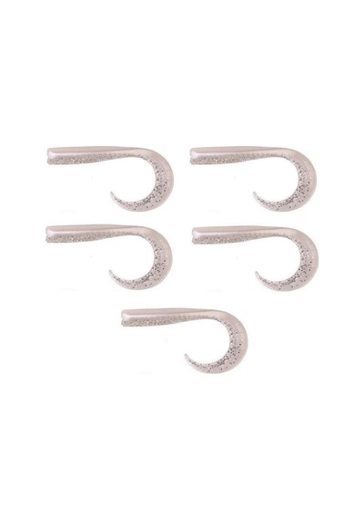 Savage Gear Lb Sandeel Curltail 10cm 5gr Silikon Yem 5 Adet Pearl Silver