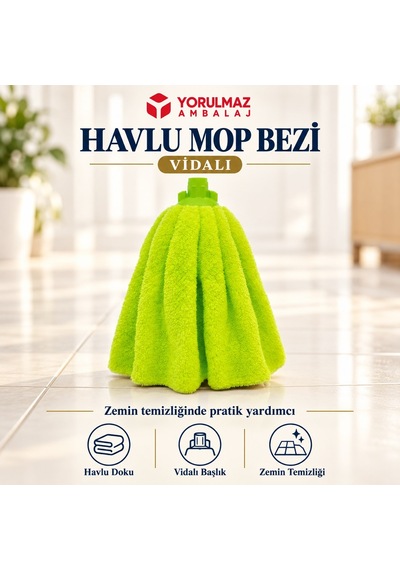 Mop Püskül Havlu Mikrofiber Yedek Mop, Süper Emici Ve Dayanıklı Diğer