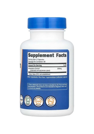 Artemisinin 200 Mg 120 Kapsül 60 Servis Kapsül Başına 100mg.usa Menş.