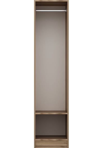 Minar Kale 1 Kapaklı Dolap İlkbahar Mebran 190cm - Dore/kumtaşı - Askılıklı Çok Renkli