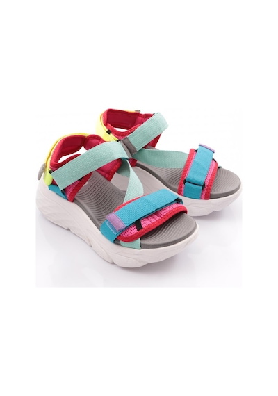 Dgn Ss0001-0178 Kadin Cirtli Sandalet Yeşil Mavi