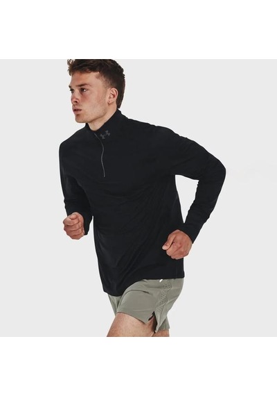 Under Armour Launch Pro 1/4 Zip Erkek Siyah Polo Yaka Tişört
