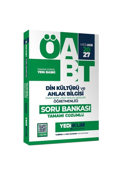 Yediiklim 2027 Öabt Meb-ags Din Kültürü Ve Ahlak Bilgisi Öğretmenliği Soru Bankası Çözümlü
