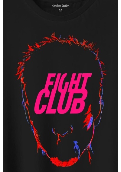 Fight Club Film Tyler Durden Baskılı Tişört Unisex T-shirt 001