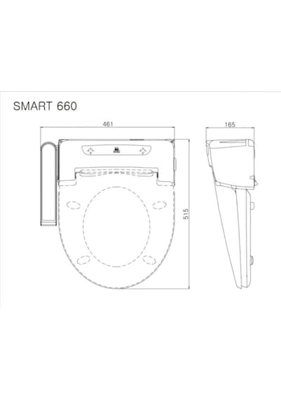İsvea İtalyan Smartplus Akıllı Klozet Kapağı