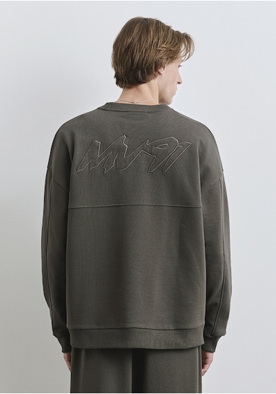 Mavi - Mv91 Sırt Baskılı Yeşil Sweatshirt 0s10405-71542 Yeşil