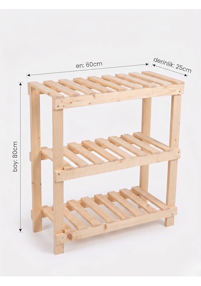 Nest Woodtr Doğal Ham Ahşap Üç Bölmeli Ayakkabılık Çok Amaçlı Raf Çiçek Standı Sehpa 80x60x25cm 1adet Nest Woodtr Doğal Ham Ahşap Üç Bölmeli Ayakkabılık Çok Amaçlı Raf Çiçek Standı Sehpa 80x60x25cm 1adet
