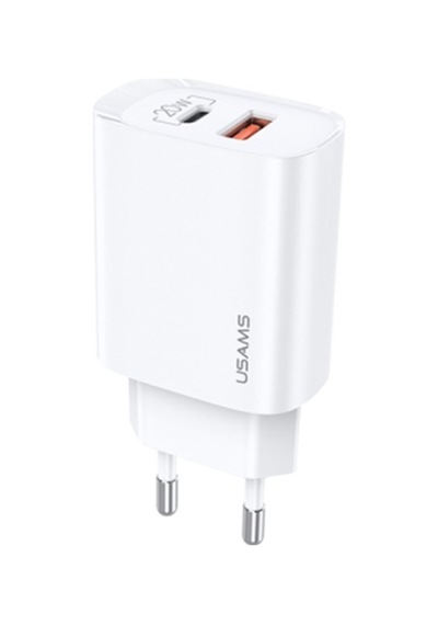 Usams Apple Uyumlu iPhone 20W Qc3.0 + Pd3.0 Hızlı Şarj Başlık Us-Cc121 T35 (342910658)