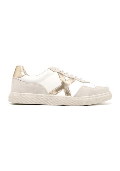 Beyaz Deri-gold Sneaker Günlük Kadın Rc-25y-006-m44 John May Beyaz Cilt-altın Beyaz Deri-gold Beyaz - Altın