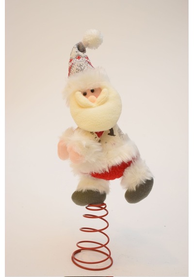 Walke Luxury Noel Baba Yılbaşı Dekoratif Masa Süsü ve Çam 40 CM