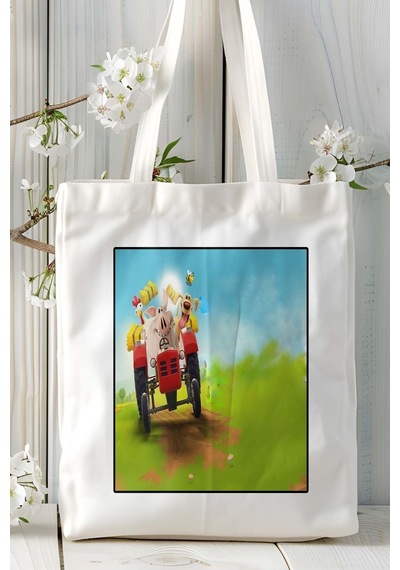 Art Hediye Hayday Oyun Baskılı Omuz Çanta Kişiye Özel Model 4 Çok Renkli