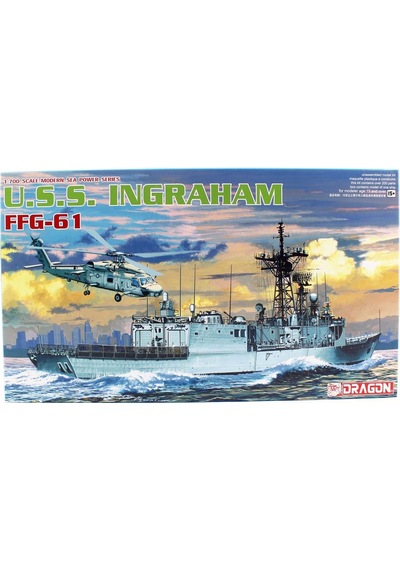 Dragon 7068 1/700 Ölçek, U.s.s. Ingraham Ffg-61, Klasik Tahrikli Füze Firkateyni Plastik Model Kiti