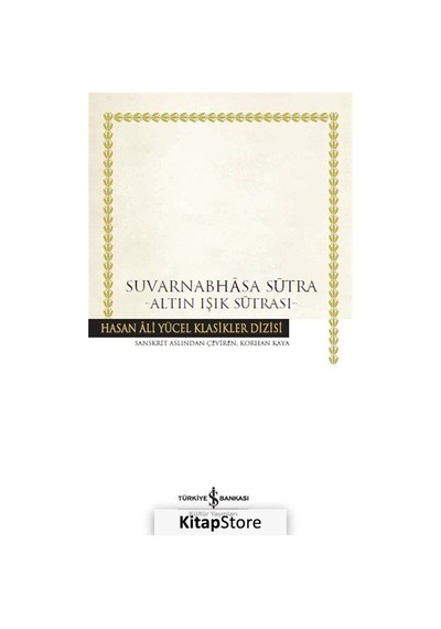 Kitapstore Suvarnabhasa Sutra (Karton Kapak) - Anonim