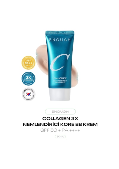 3x Kolajen İçeren Kore Bb Krem 3x Collagen Moisture Bb Cream Spf 50 + Pa ++++ Doğal Bej