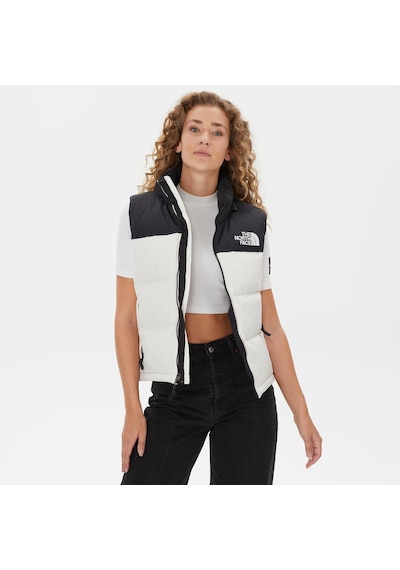 The North Face 1996 Retro Nuptse Kadın Beyaz Yelek Düz Nf0a3xepq4c1
