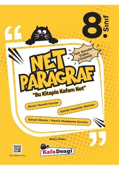 8 Sınıf Net Paragraf Soru Bankası Kafadengi Yayınları (533828078)