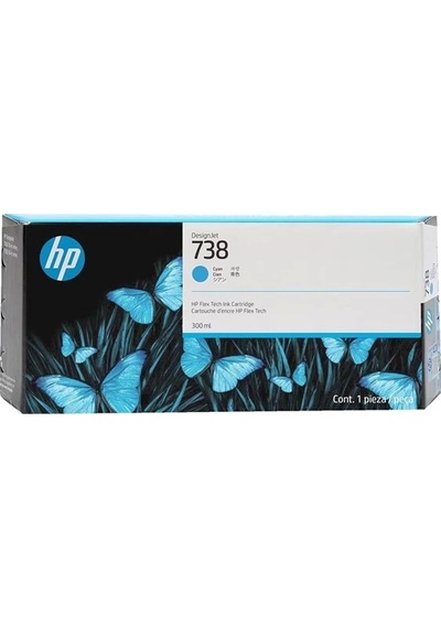 Hp 676m6a 738 300 Ml Cyan Desıgnjet Ink Cartrıdge