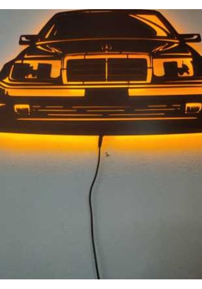 Merdedes W124 Araba Led Işıklı Tablo Merdedes W124 Araba Led Işıklı Tablo
