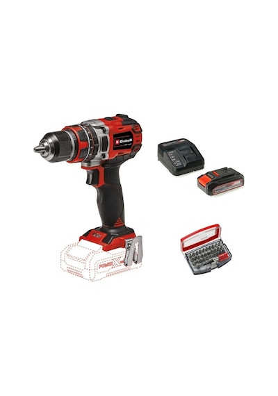 Einhell Tp-cd 18/50 Li-ı Bl Solo Akülü Vidalama Seti + 1 X 2.5 Ah Starter Kit + Kwb 32 Parça Bits Uç