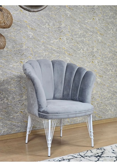 Tekli Beyaz Boyalı Tel Ayak Papatya Çay Seti Koltuk Takımı , Balk 001